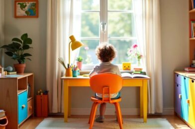 20 Ways to Set Up a Home Learning Space for kids